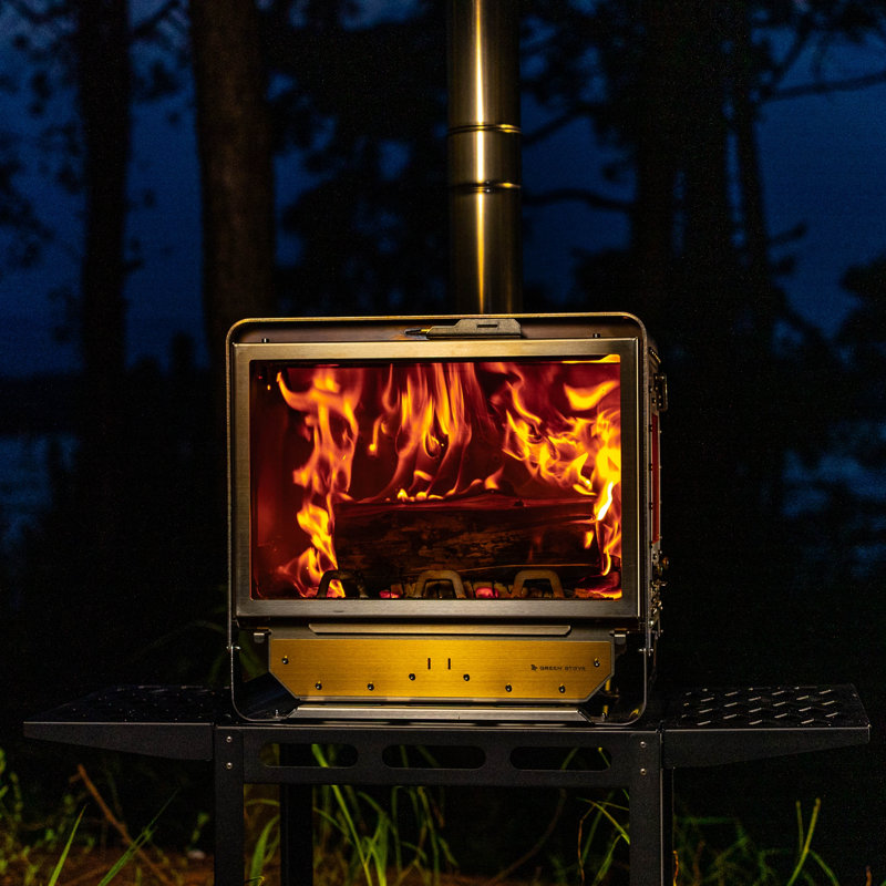 Green Stove Table M Max réchaud de camping extérieur à double carburant
