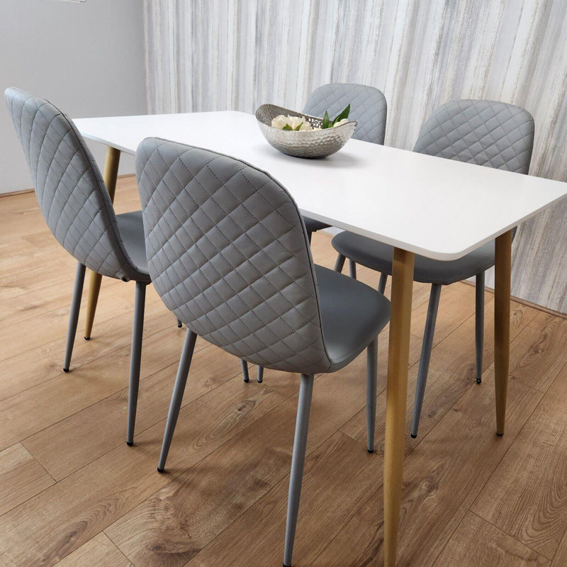 Gwendolen 4 - Person Dining Set, Grey