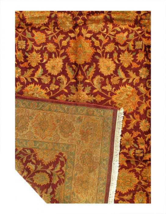 Guluzar One-of-a-Kind Rectangle 9'1" X 12'1" Hand Knotted Area Rug