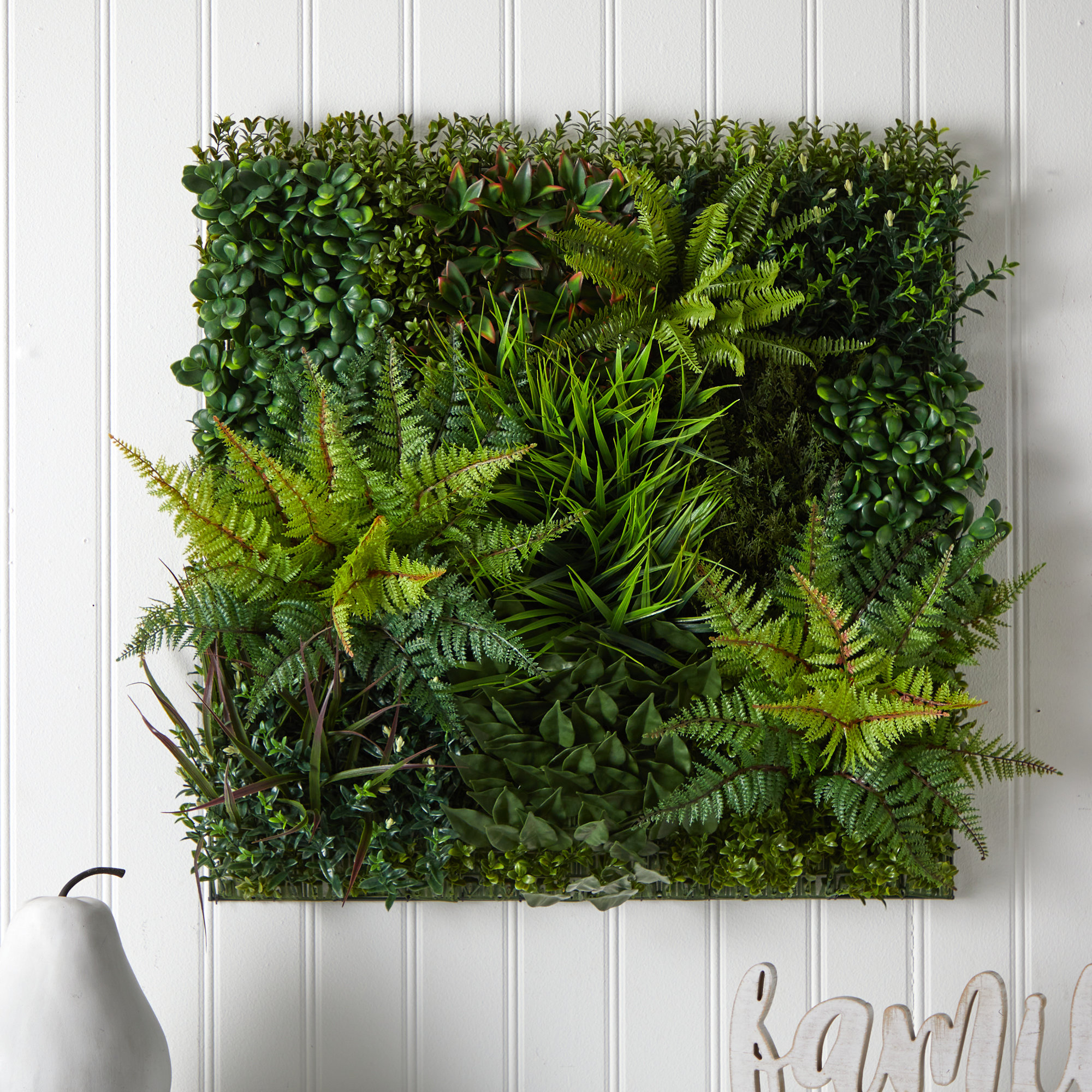 Brayden Studio 29in Artificial Living Wall UV Resistant