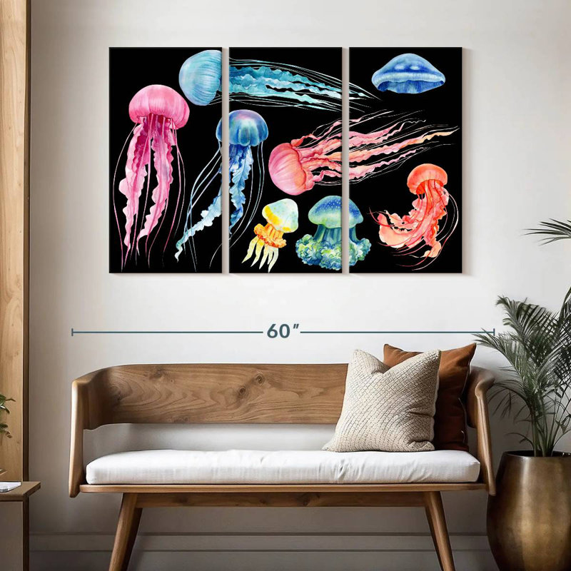 Brampt Jellyfish Smack Colors, 32" H x 50" W