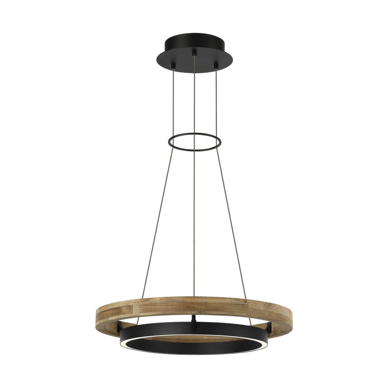 Grace 1 - Light LED Outdoor Chandelier, 3.8" H x 24" W x 24" D