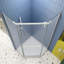 Porte de douche pivotante en blanc mat - verre trempé transparent de 1/4 po de 34,75 po x 72 po