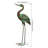 Green Patina Crane Decor SM - Down