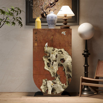 Armoire seau ronde inversée de style chinois