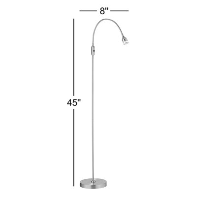 Winnie Black LED Arched Floor Lamp