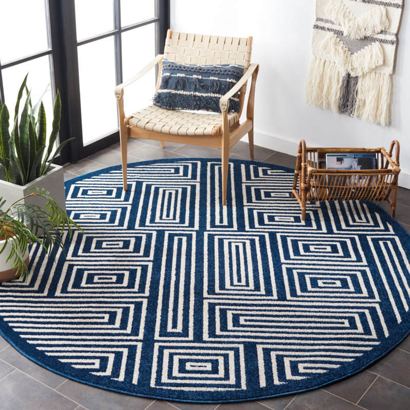 Thornbury Performance Geometric Rug, Round 7'