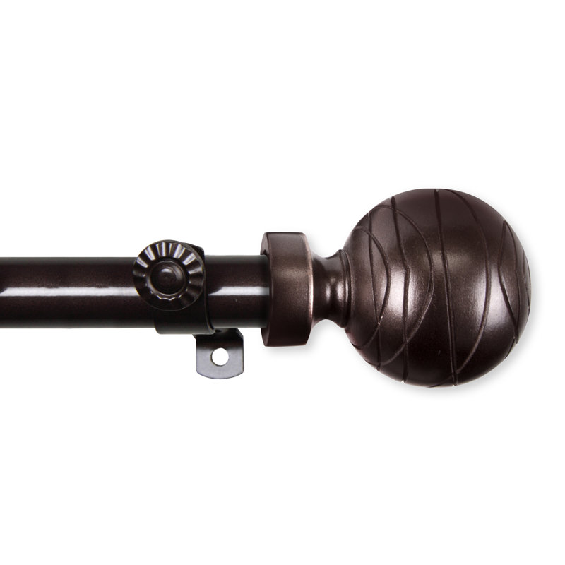 Tringle à rideaux Katharina, Cacao, H 2,5 po x l 170 po x P 2,3 po