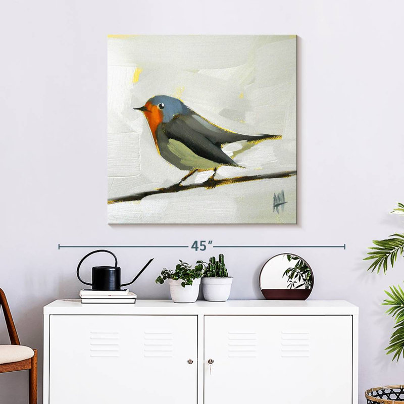 Crowle Robin On Wire, 30" H x 30" W