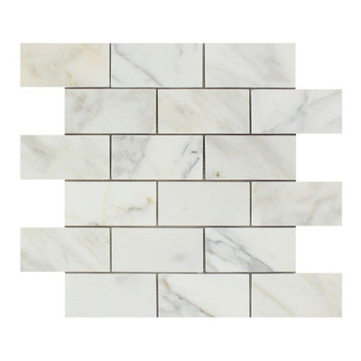 Carreau de mosaïque en marbre et brique