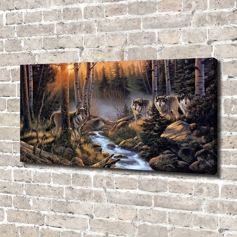 Pack Of Wolves - Wrapped Canvas Print