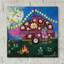 Art mural en verre acrylique «Lets Go Glamping» par Carrie Sharp, 12 po x 12 po Epic Art