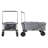 Zenithen Jumbo Folding Portable Wagon With X-Large All Terrain Wheels, Grey