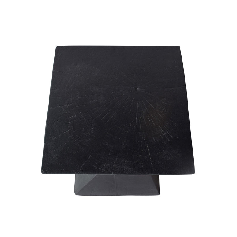 Hurley Concrete Top End Table, Black
