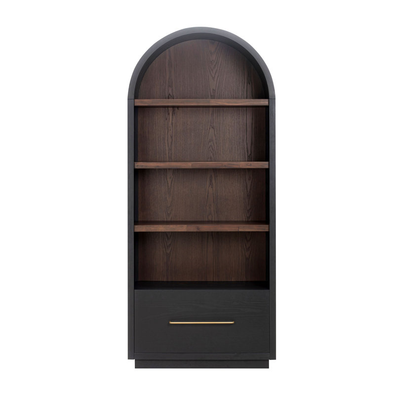 Marlow Wood Bookcase with File Drawer | Stylish Storage