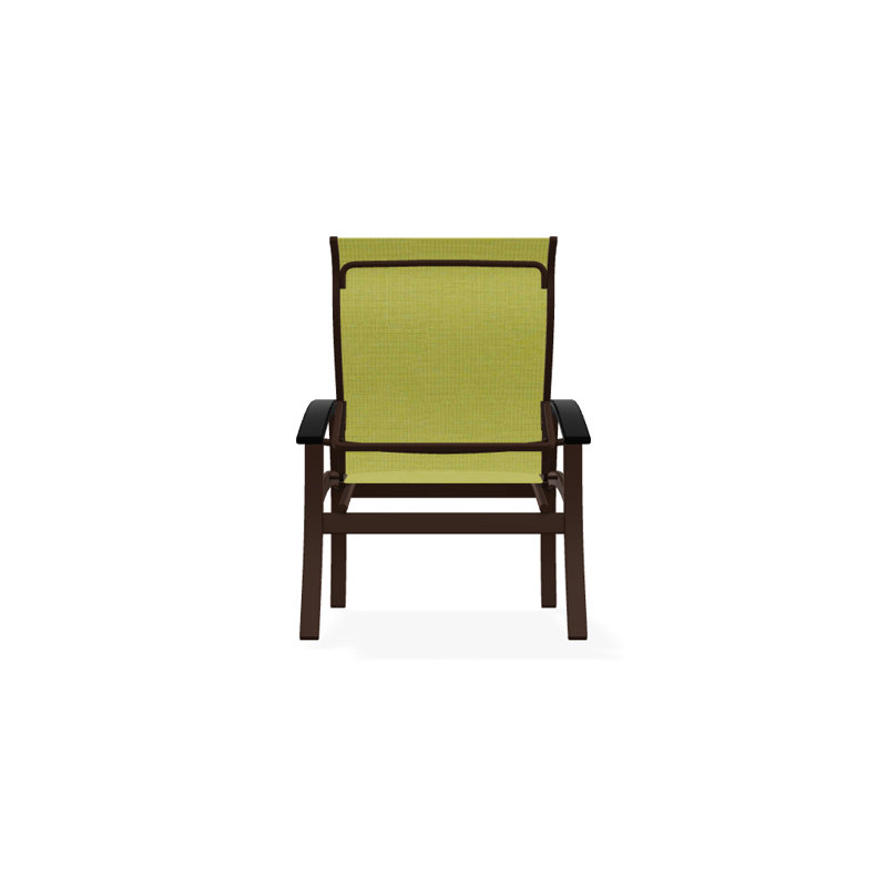 Chaise de patio Askar, Lime 38D Sunbrella®, Noir, Kona texturé