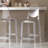 Ghost Stool W/Back In 26"