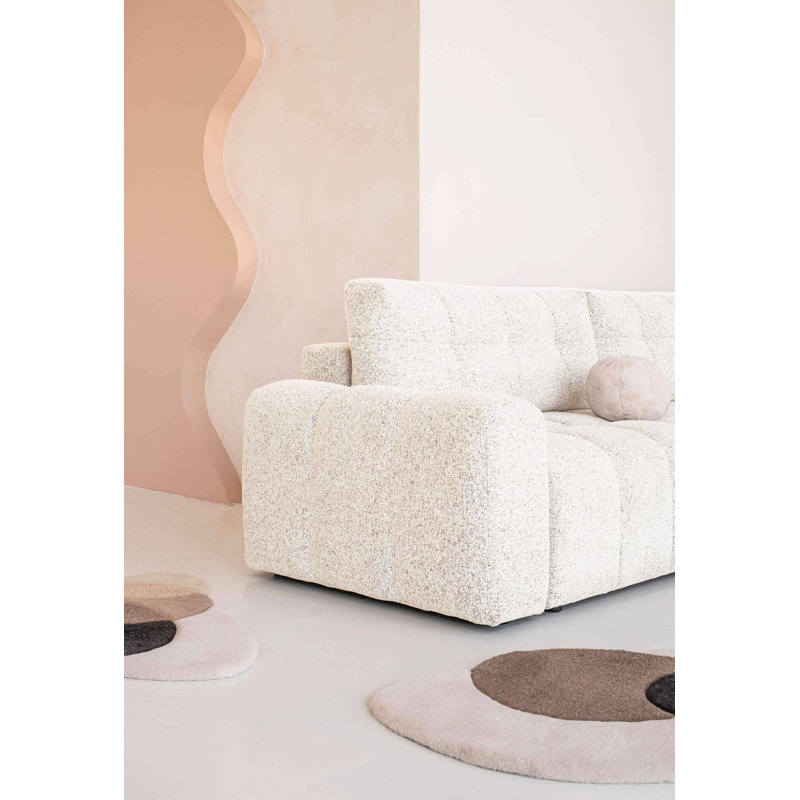 Lulu Corner Sofa Bed, Right -sided, 94cm H x 338cm W x 184cm D, Beige