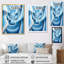 Op Art Blue Focus III - impression-452619434-452619432