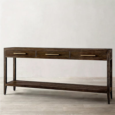American-style country solid wood entrance table