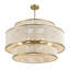Lustre tambour 6 lumières tissées à la main à intensité variable