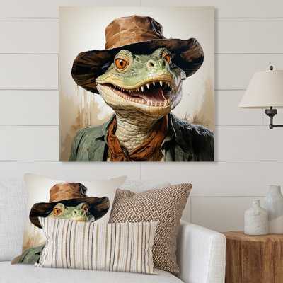 Art mural en alligator campagne III - Crocodile Animal