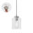 Abberly 1-Light 5.5” Wide Pendant