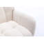 Fauteuil berçant à oreilles en tissu Teddy avec poche de rangement latérale, chaise berçante d'allaitement douce et confortable, base en bois massif robuste et sécuritaire, chaise d'appoint polyvalente pour chambre de bébé et salon, blanc-1827501016