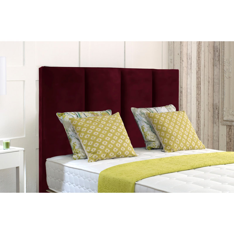 Dayna Upholstered Headboard, Small Single (2'6), Claret