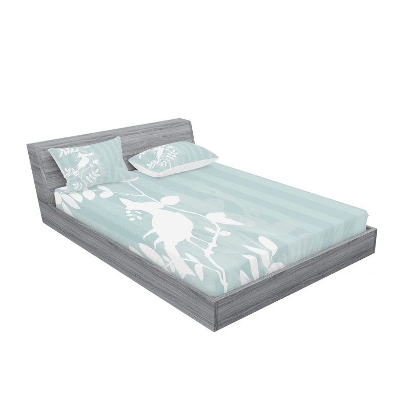 Ensemble de draps Bird Sittingon, Ensemble de draps pour lit double avec un drap-hou