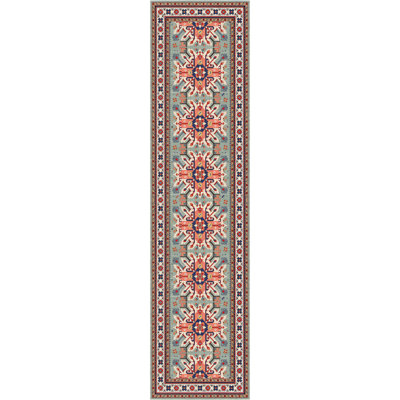 Mulah Turquoise Cushioned Kitchen Mat