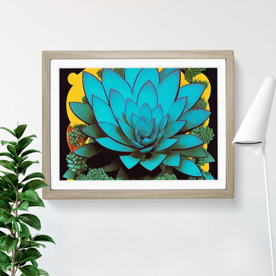 XH1022-8128X Splendid Succulent Plant - Single Picture Frame Print