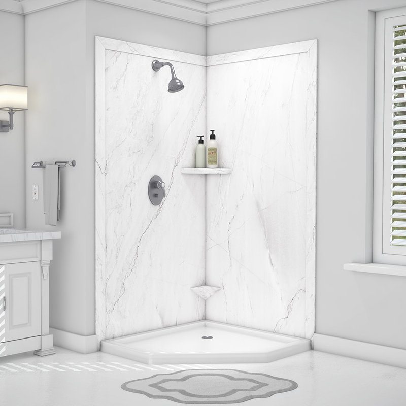FlexStone 10" Shave Shelf in Oyster, Oyster