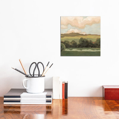 «Ochre Evening I» par Emma Scarvey - reproduction d'art sur toile tendue