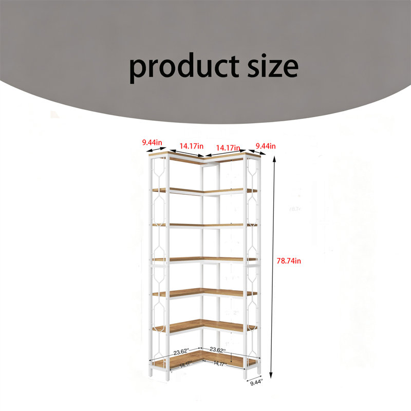 Bookcase, White and Walnut