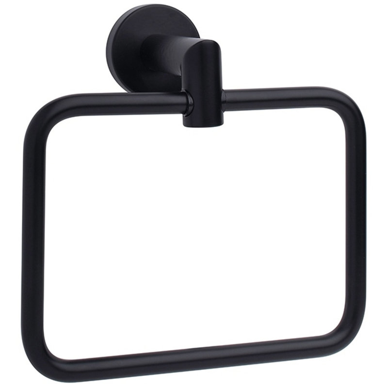 Anneau porte-serviettes Astral - Noir mat