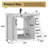 Korde Freestanding Single Bathroom Vanity With Solid Surface Composite Top-58287909-42477322