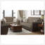 Causeuse convertible rembourrée avec rangement, chenille en polyuréthane beige / brun-463403122