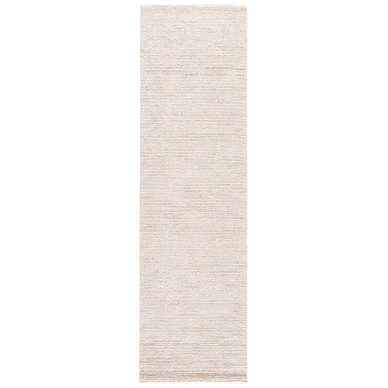 Natura Hand Woven Wool; Cotton; Recycled P.E.T Solid Color Indoor Rug, Runner 2'3" x 8'