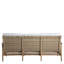 Pointe Teak N-Dura Resin Wicker Outdoor Sofa - Oyster Natural-1315465765-1315465762