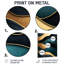 Soft Marble Coastal Balance I - Art mural moderne en métal marbré pour le salon-1391372038
