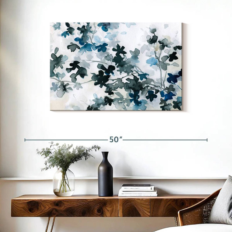 Fleurs de cerisier bleues Avery, H 24 po x l 36 po