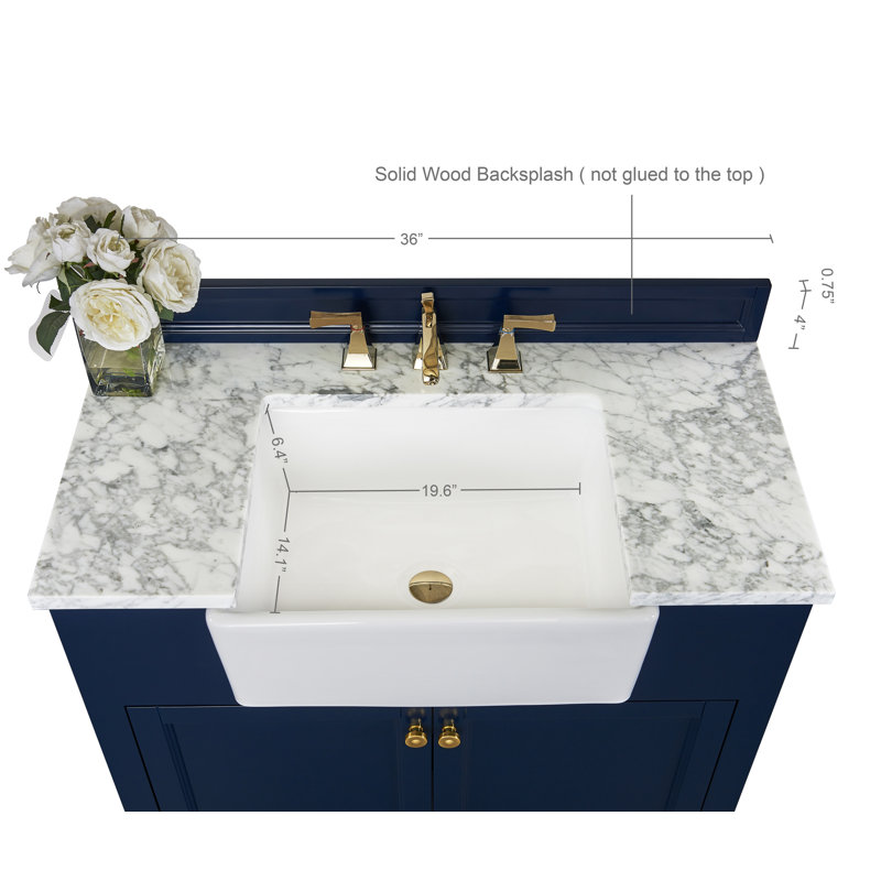 Adeline 36'' W Single Vanity, Heritage Blue