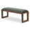 Brooklyn Walk Vinyl Dining Accent Bench - Burnt Umber