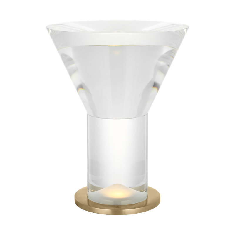 Beryl LED Table Lamp, Hand-Rubbed Antique Brass