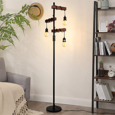 URBNLIVING 170cm Brown Tree Floor Lamp