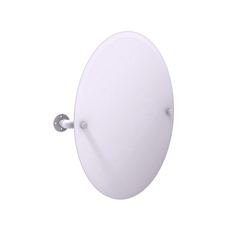 Miroir de salle de bain Bayer, Blanc mat