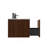  Striped Walnut Bathroom Vanity With White Ceramic Sink, Wall Mounted Floating Bathroom Vanity For Modern Bathroom-671893341