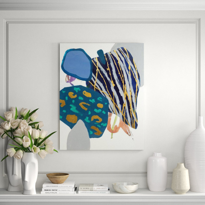 Green Leaves II Print by Sara Brown, Gild Gold, 45" H x 36" W
