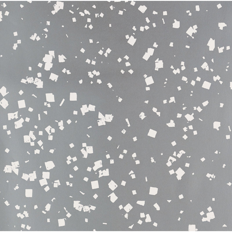 Papier peint neige, Argenté